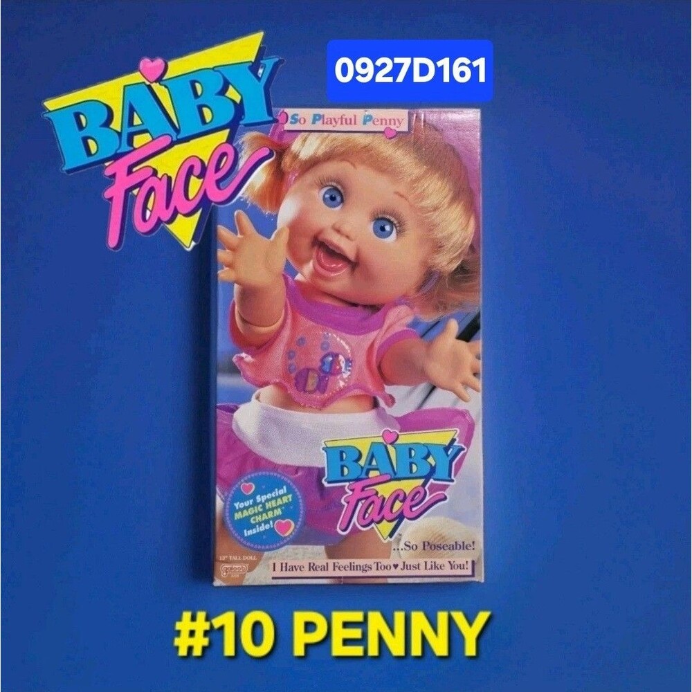 #10 SO PLAYFUL PENNY 💗 BABY FACE DOLL Galoob Happy NEW IN BOX LGTI L.G.T.I.